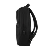 Pierre Cardin Travel & Business Backpack with Built-in USB Port in Black