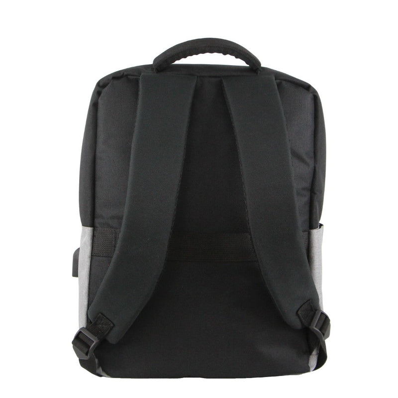 Pierre Cardin Travel & Business Backpack with Built-in USB Port in Grey