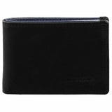 Pierre Cardin Italian Leather Mens Two Tone Wallet/Card Holder in Black/Navy (PC2629)