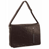 Pierre Cardin Rustic Leather Computer/Messenger Bag in Brown (PC2798)