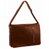 Pierre Cardin Rustic Leather Computer/Messenger Bag in Chestnut (PC2798)