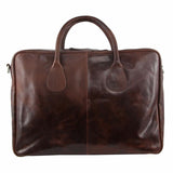 Pierre Cardin Rustic Leather Business/Overnight Bag in Chocolate (PC2802)