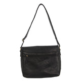 Pierre Cardin Rustic Leather Computer/Messenger Bag in Black (PC2805)