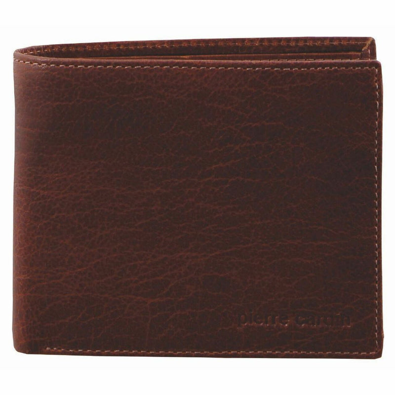 Pierre Cardin Rustic Leather Bi-Fold Mens Wallet in Chestnut (PC2816)