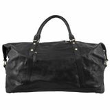 Pierre Cardin Rustic Leather Business/Overnight Bag in Black  (PC2824)