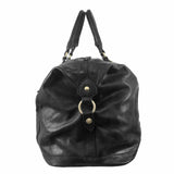 Pierre Cardin Rustic Leather Business/Overnight Bag in Black  (PC2824)