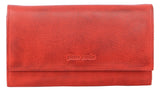 Pierre Cardin Italian Leather Ladies Wallet in Red (PC8785)